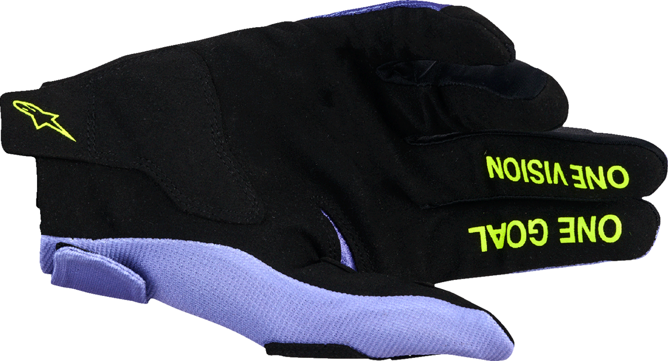ALPINESTARS Radar Gloves - Purple/Fluo Yellow - Small