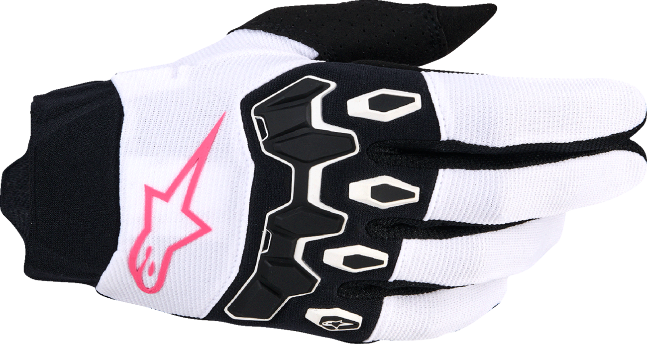 ALPINESTARS Stella Full Bore V2 Gloves - White/Fluo Pink/Black - Small