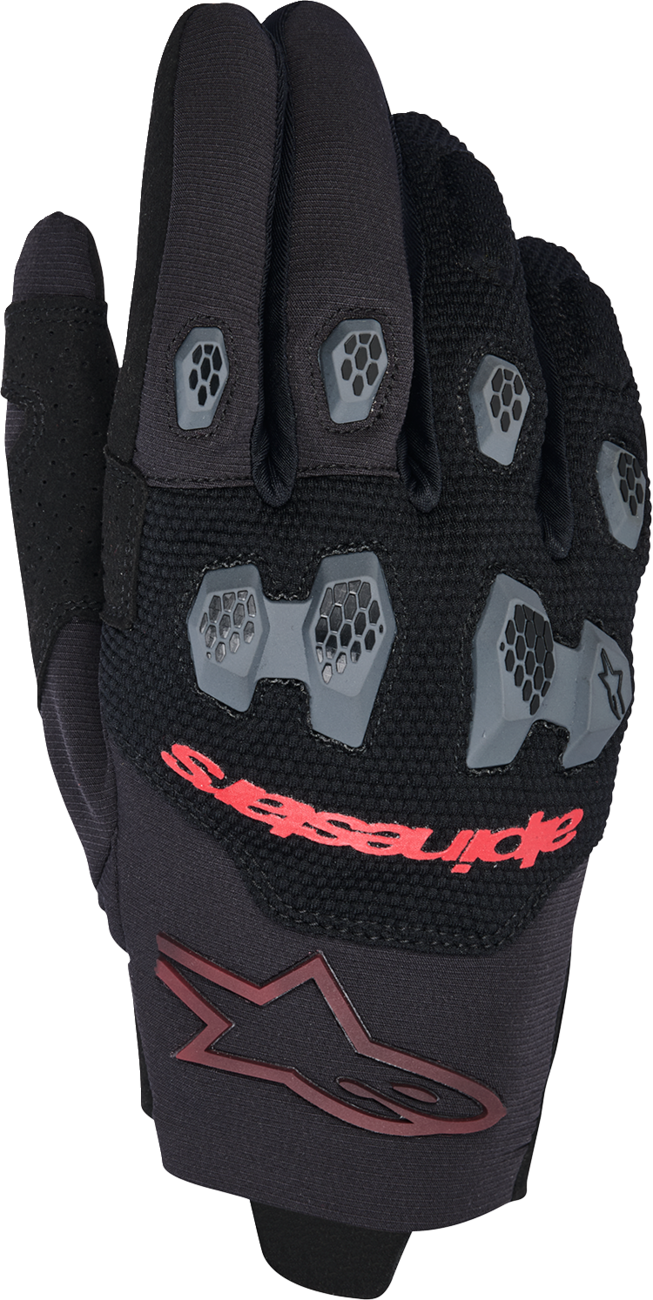 ALPINESTARS Pro-Dura Gloves - Black/Bright Red - Small