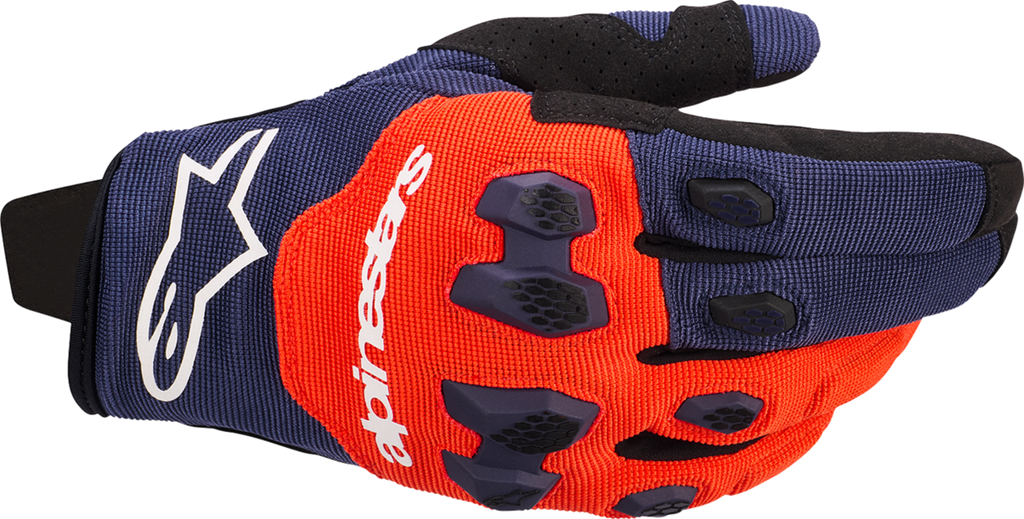 ALPINESTARS Pro-Dura Gloves - Navy/Hot Orange/White - Small