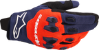ALPINESTARS Pro-Dura Gloves - Navy/Hot Orange/White - Small