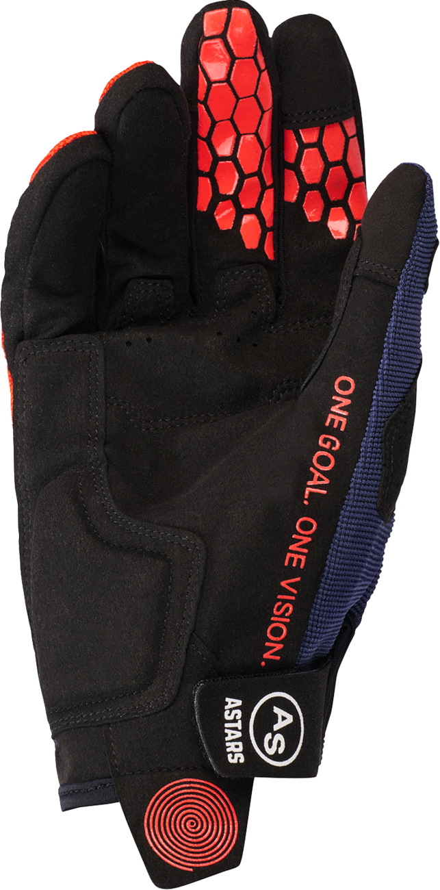 ALPINESTARS Pro-Dura Gloves - Navy/Hot Orange/White - Small