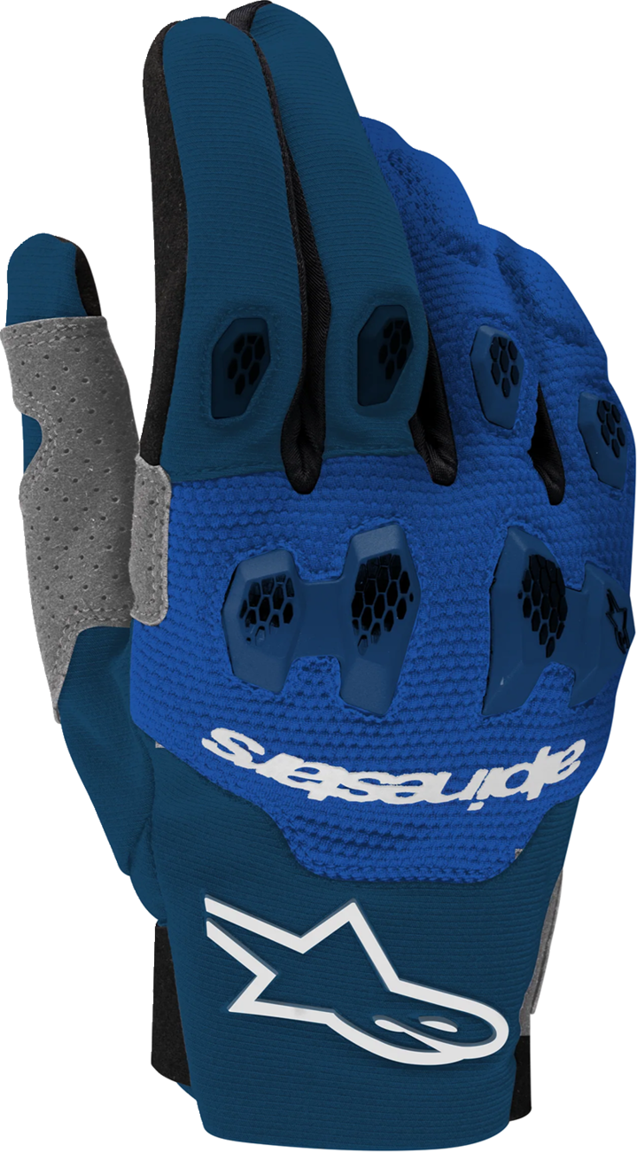 ALPINESTARS Pro-Dura Gloves - Navy/Bright Blue/White - Small