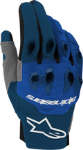 ALPINESTARS Pro-Dura Gloves - Navy/Bright Blue/White - Small