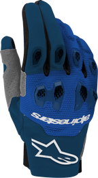 ALPINESTARS Pro-Dura Gloves - Navy/Bright Blue/White - Small