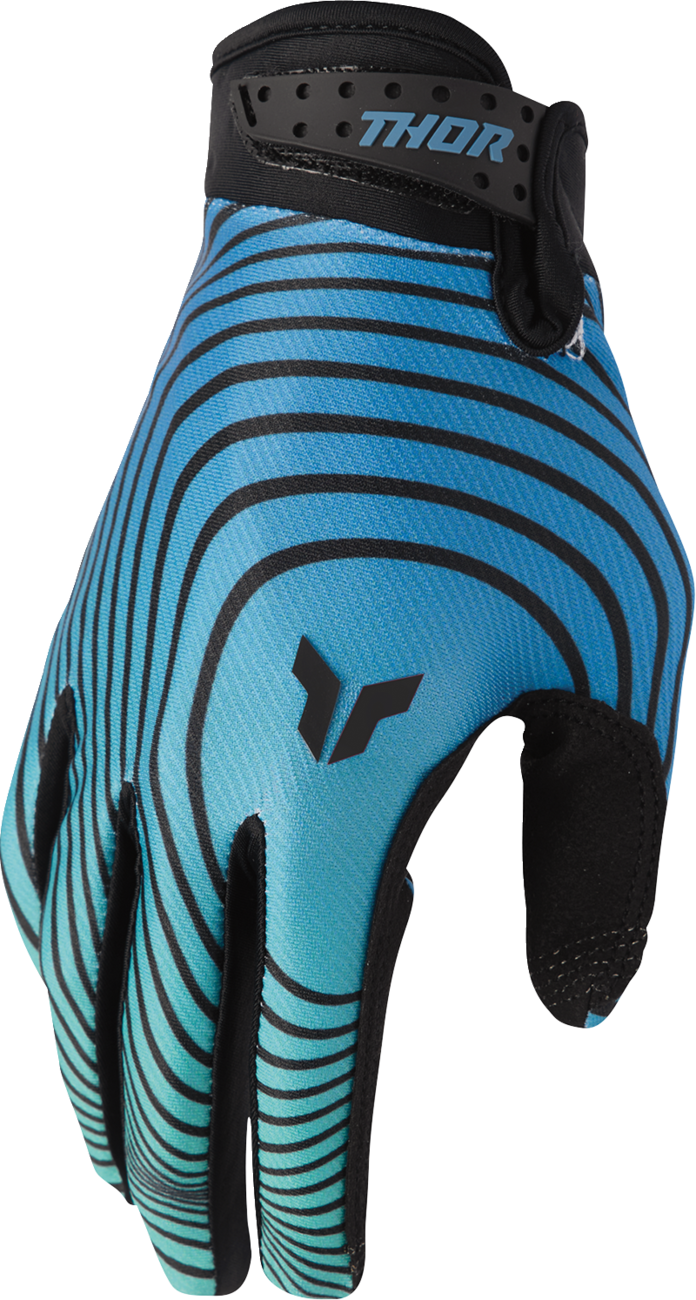 Thor Launchmode Identity Teal/black Gloves