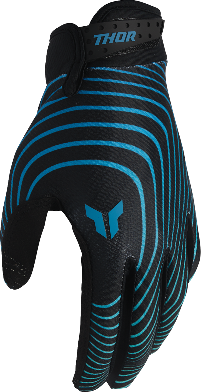 Thor Launchmode Identity Teal/black Gloves