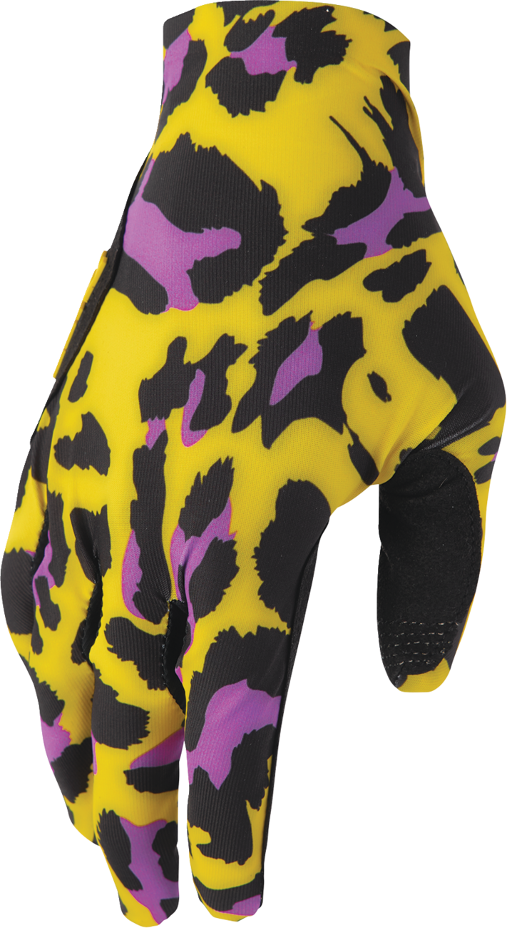 Thor Sportmode Cheetah Yellow/purple Gloves