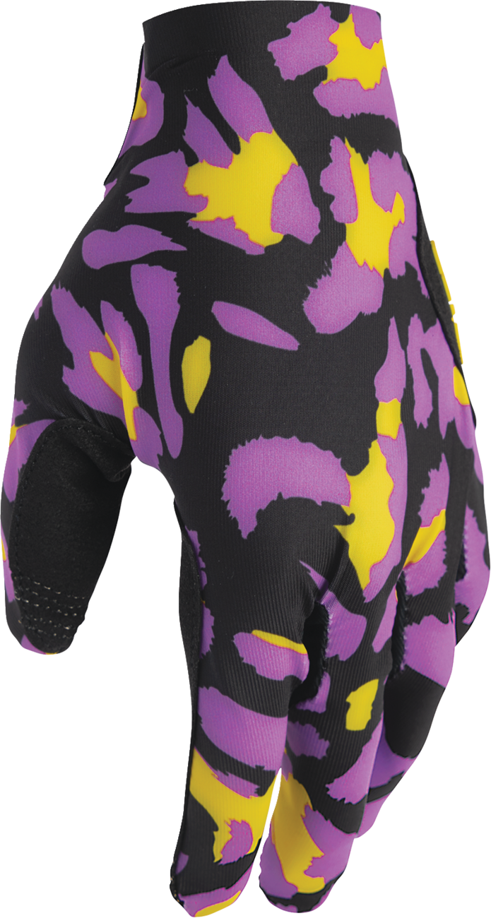 Thor Sportmode Cheetah Yellow/purple Gloves