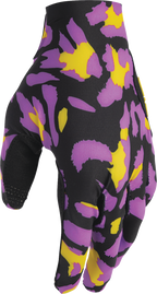 Thor Sportmode Cheetah Yellow/purple Gloves
