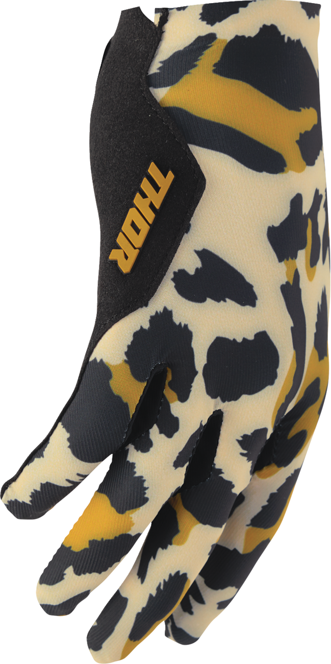 Thor Womens Sportmode Cheetah Tan/black Gloves