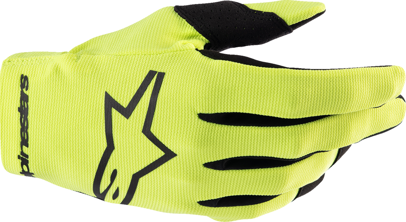 ALPINESTARS Youth Radar Gloves - Fluo Yellow/Black - XS