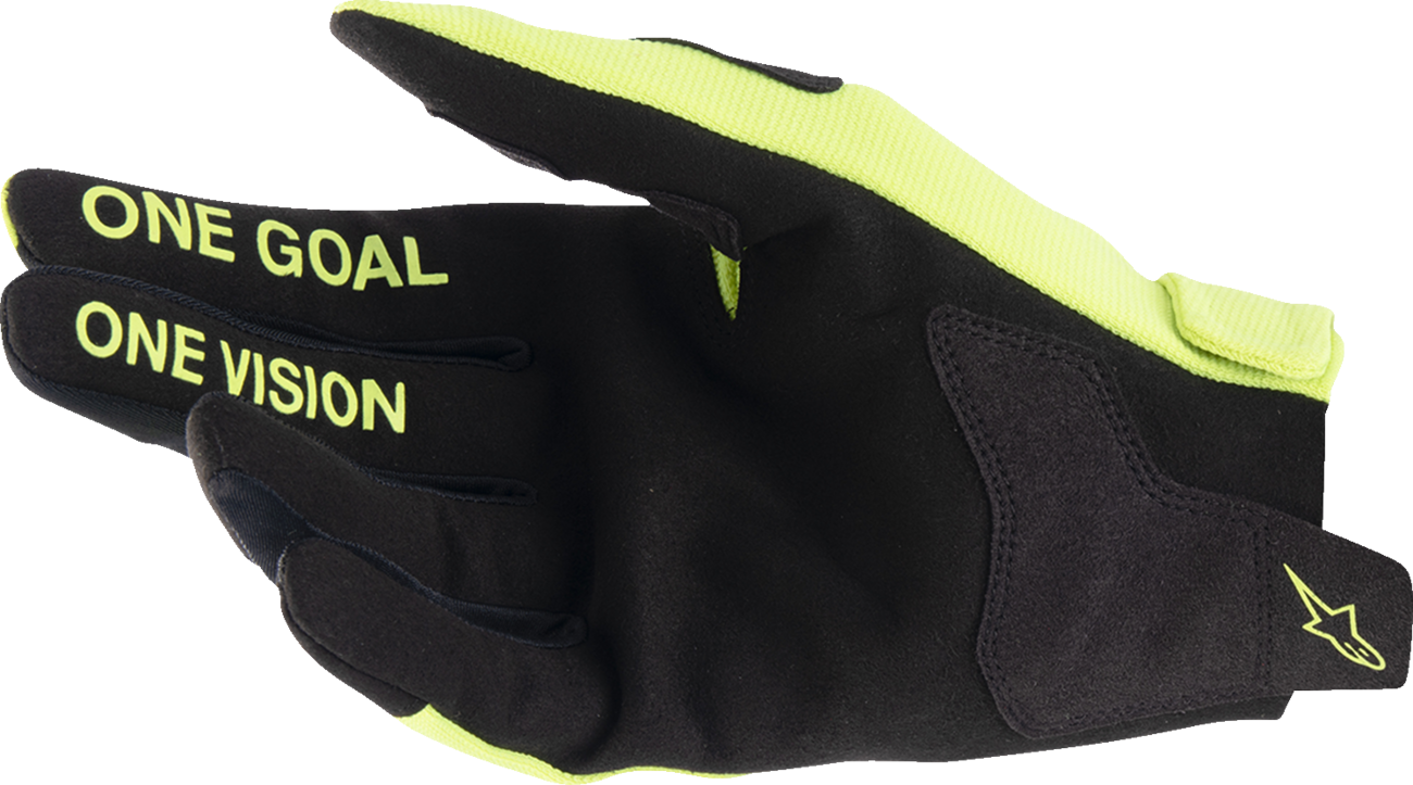 ALPINESTARS Youth Radar Gloves - Fluo Yellow/Black - 2XS