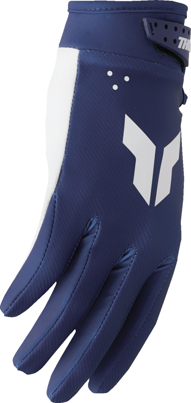 Thor Youth Launchmode Split Navy 2XS Gloves