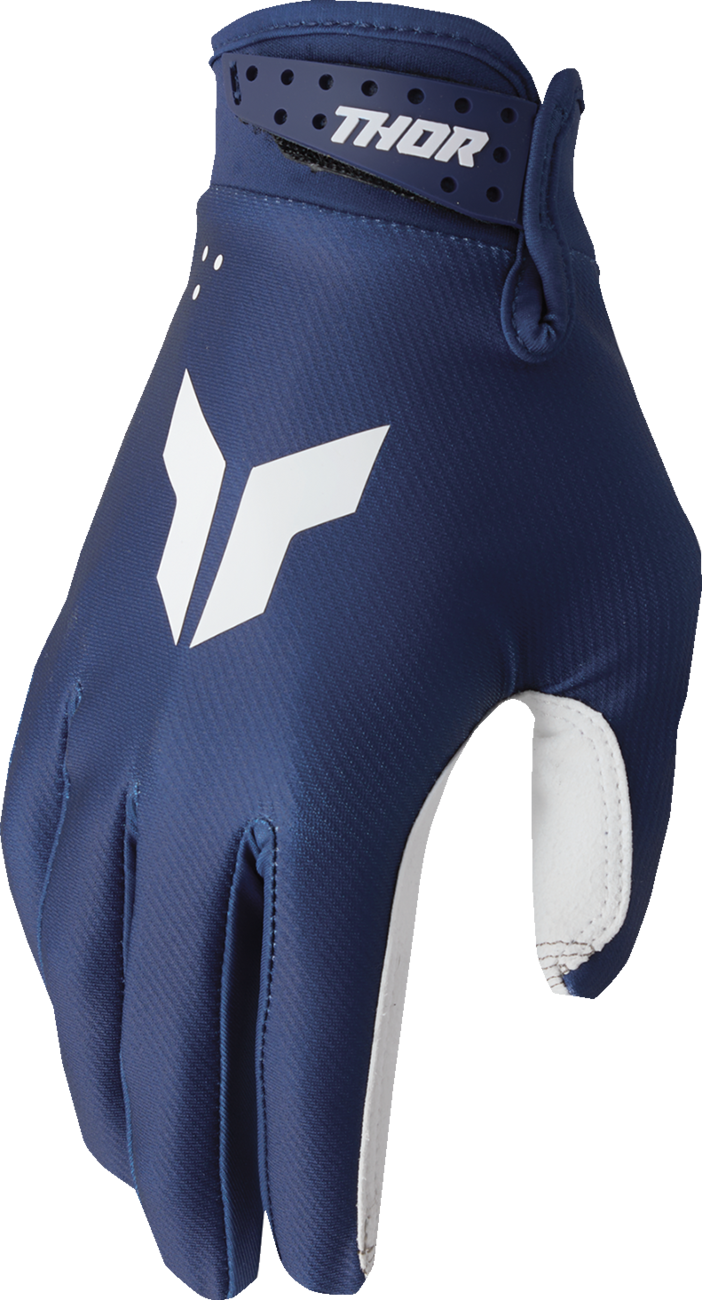Thor Youth Launchmode Split Navy Gloves