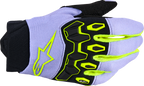 ALPINESTARS Youth Full Bore V2 Gloves - Purple/Fluo Yellow - 2XS