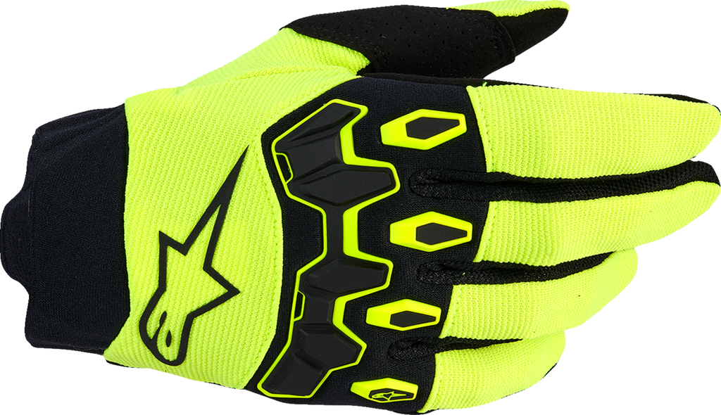 Alpinestars Youth Full Bore V2 Gloves - Fluo Yellow/Black