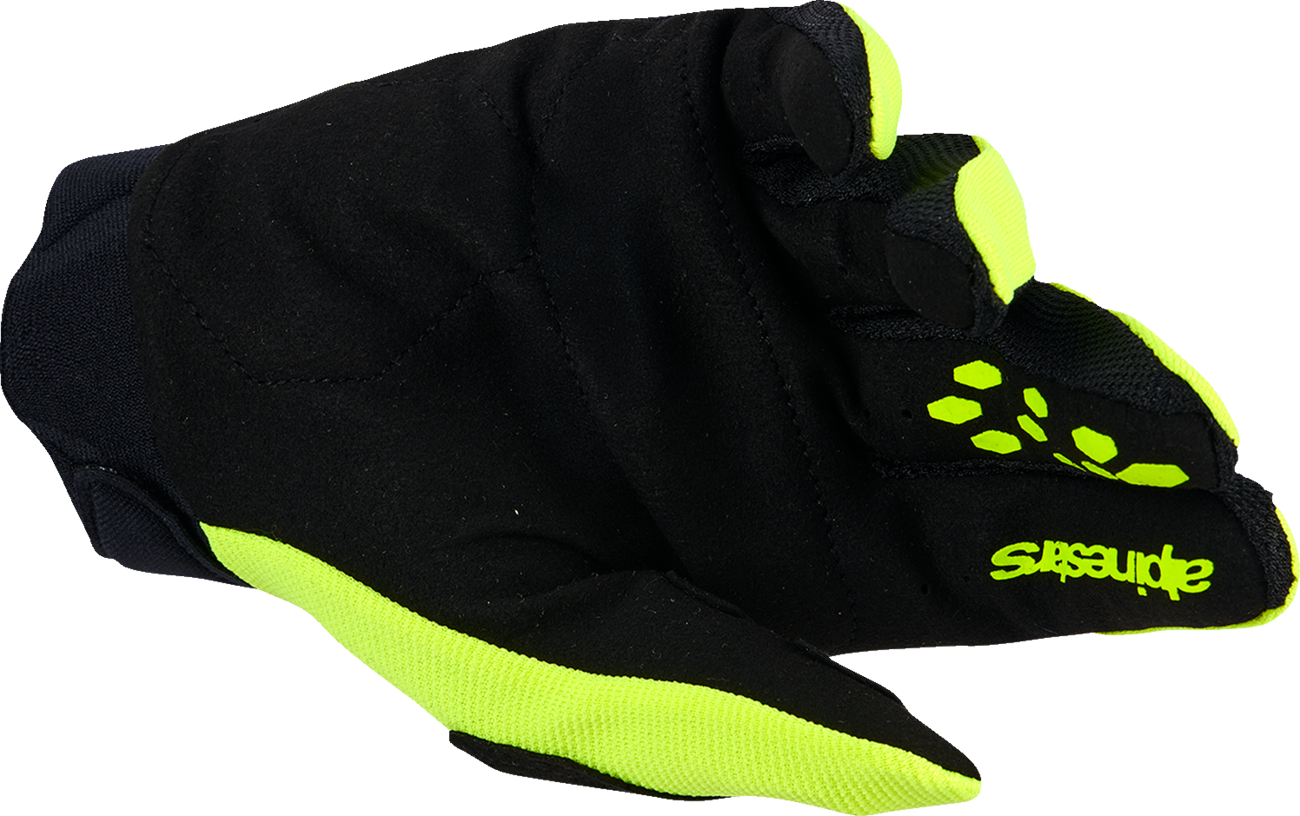 ALPINESTARS Youth Full Bore V2 Gloves - Fluo Yellow/Black - 3XS
