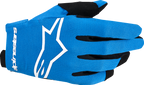 Alpinestars Youth Radar Gloves - UCLA Blue/White