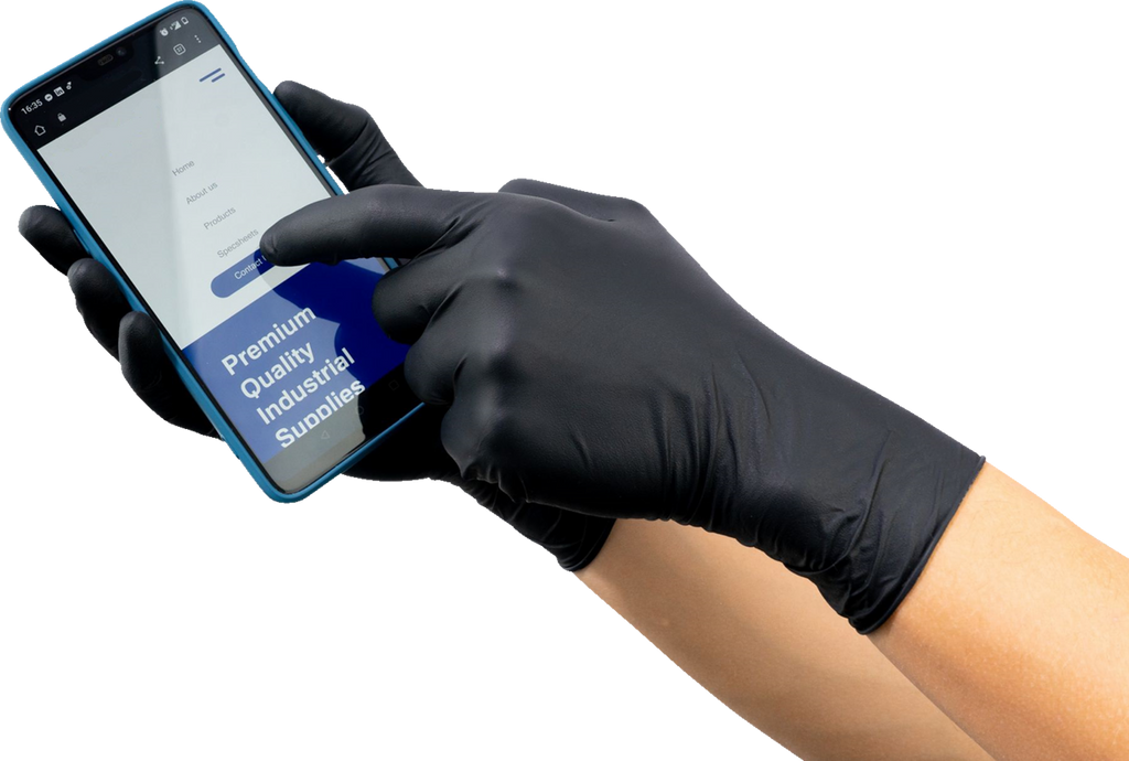 Parts Unlimited Nitrile 6.5MIL Med 100PK Gloves