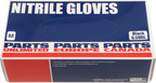 Parts Unlimited Nitrile 6.5MIL Med 100PK Gloves