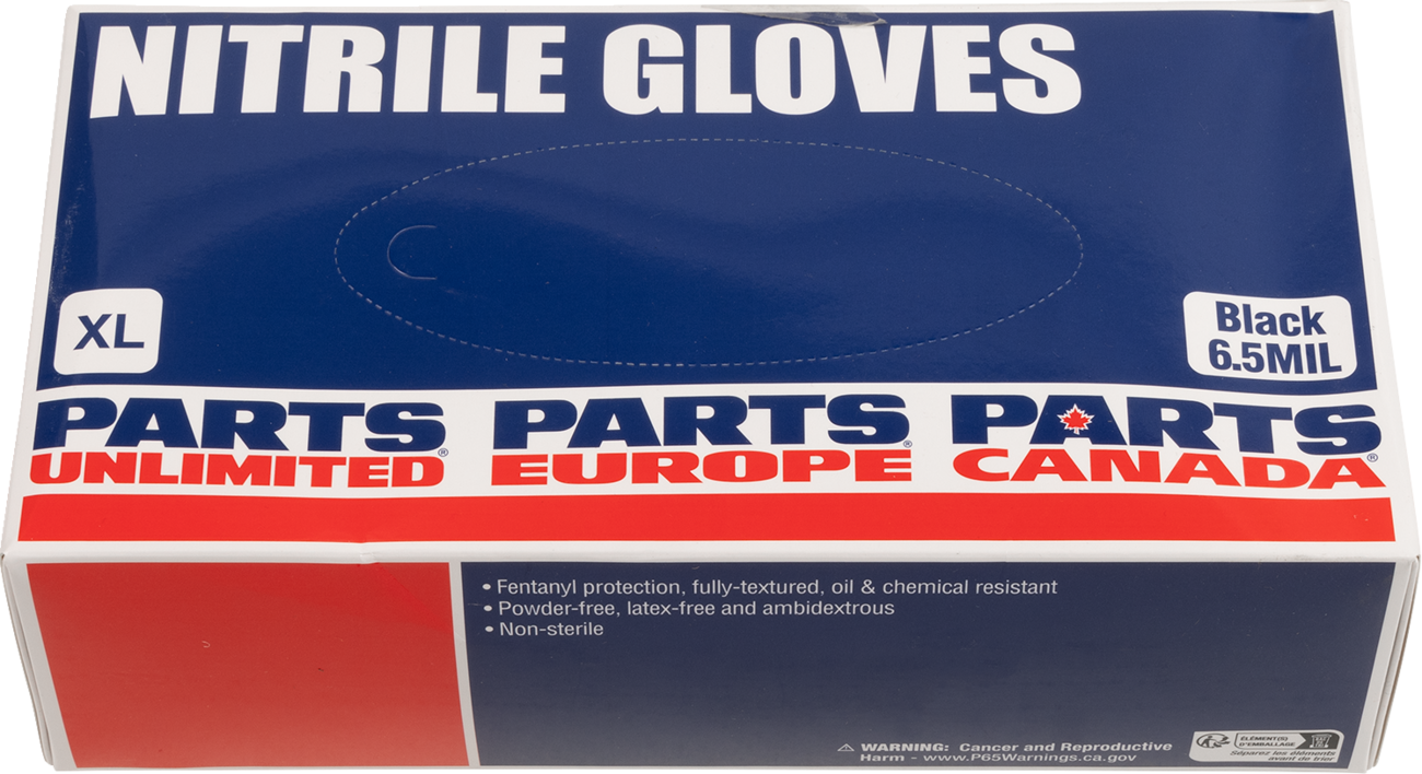 Parts Unlimited Nitrile 6.5MIL Xl 100PK Gloves