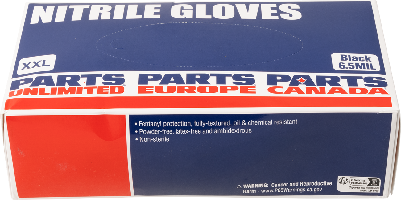 Parts Unlimited Nitrile 6.5MIL Xxl 90PK Gloves