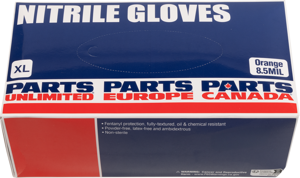 Parts Unlimited Nitrile 8.5MIL Xl 100PK Gloves