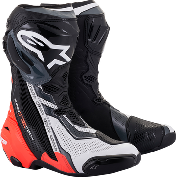 Supertech R Vented Boots - Black/Red/White/Gray - US 9 / EU 43 (1)