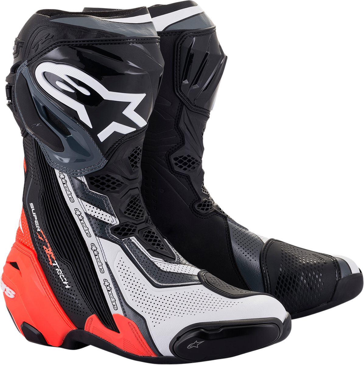 Alpinestars Supertech R Vented Boots - Black/Red/White/Gray
