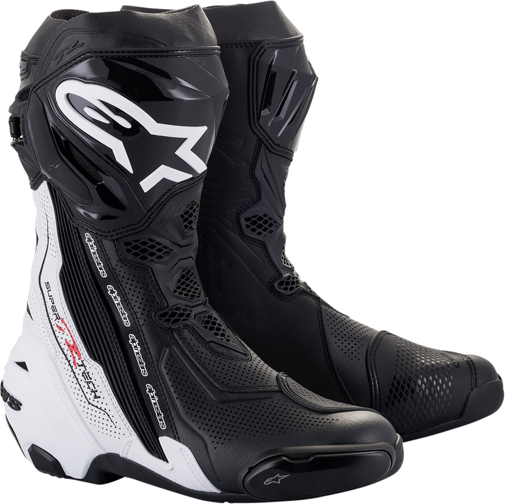 Supertech R Vented Boots - Black/White - US 6 / EU 39 (1)