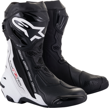 Supertech R Vented Boots - Black/White - US 6 / EU 39 (1)