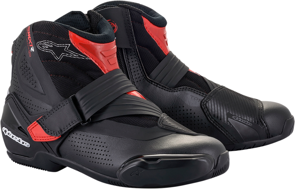 ALPINESTARS SMX1-R V2 Boots - Black/Red - US 8 / EU 42