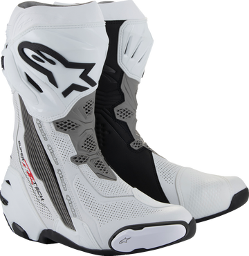 Supertech R Vented Boots - White/Gray/Black - US 4 / EU 37 (1)