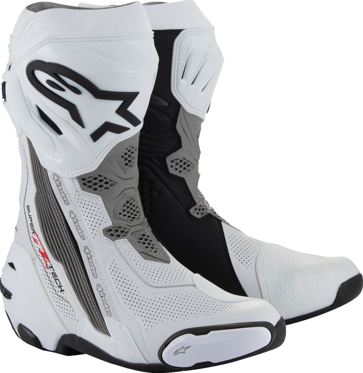 Supertech R Vented Boots - White/Gray/Black - US 4 / EU 37 (1)