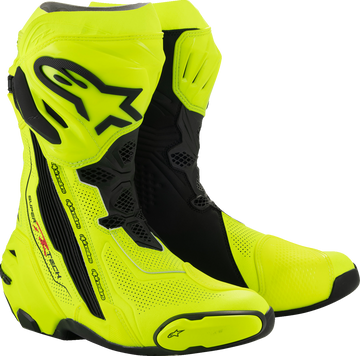 Supertech R Vented Boots - Fluorescent Yellow/Black - US 6 / EU 39 (1)