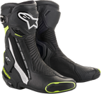 ALPINESTARS SMX Plus Vented Boots - Black/White/Yellow - US 6 / EU 39
