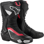 SMX-6 V3 Vented Boots - Black/Silver/Red - US 7.5/EU 41 (1)