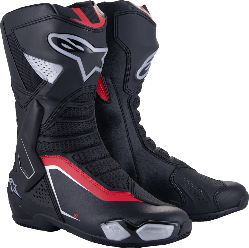 SMX-6 V3 Boots - Black/Silver/Red - US 6.5/EU 40 (1)