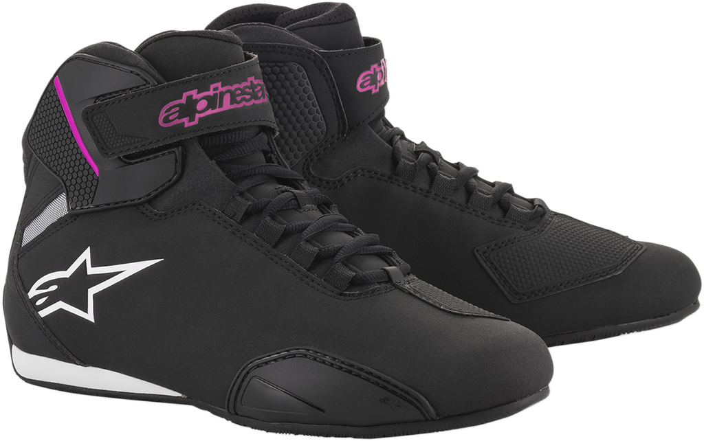 ALPINESTARS Stella Sektor Shoes - Black/Pink - US 5.5 / EU 37