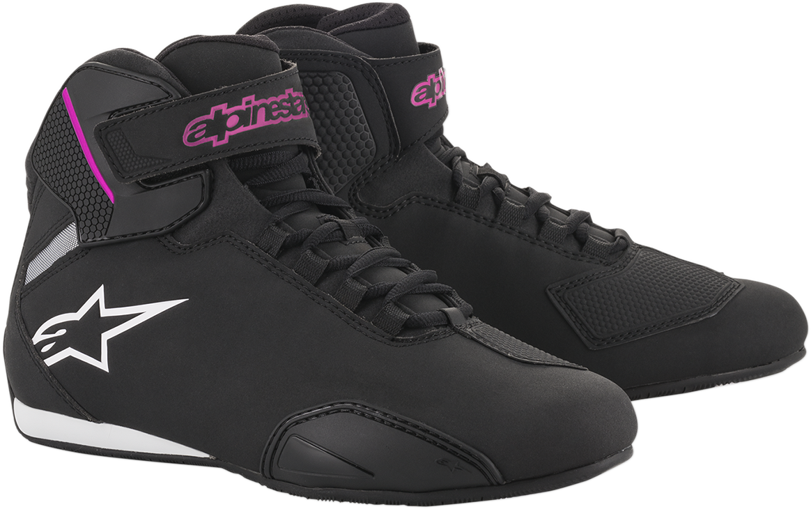 ALPINESTARS Stella Sektor Shoes - Black/Pink - US 5.5 / EU 37