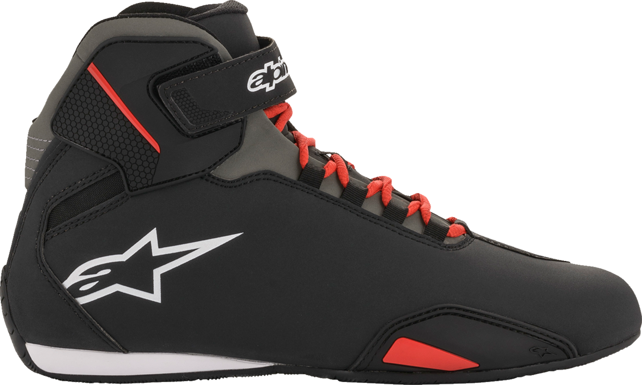 ALPINESTARS Sektor Shoes - Black/Red - US 13.5 / EU 47.5