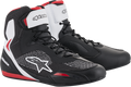 ALPINESTARS Faster-3 Rideknit® Shoes - Black/White/Red - US 8 / EU 40.5