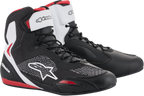 ALPINESTARS Faster-3 Rideknit® Shoes - Black/White/Red - US 8 / EU 40.5