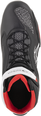 ALPINESTARS Faster-3 Rideknit® Shoes - Black/White/Red - US 8 / EU 40.5