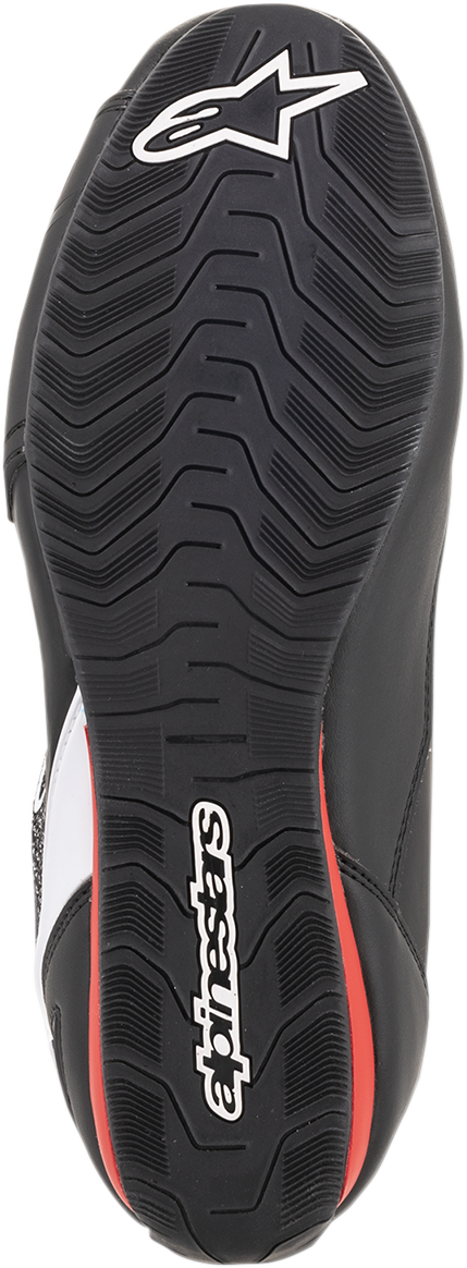 ALPINESTARS Faster-3 Rideknit® Shoes - Black/White/Red - US 8 / EU 40.5