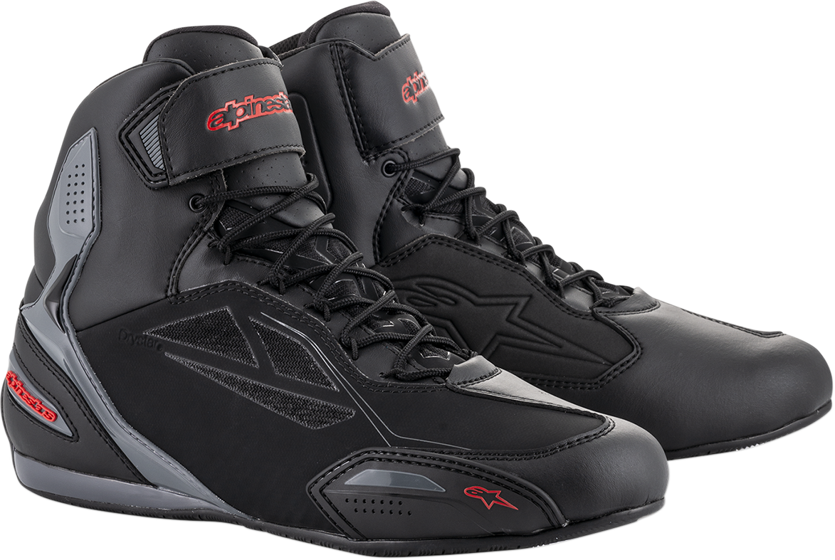 ALPINESTARS Faster-3 Drystar® Shoes - Black/Gray/Red - US 6
