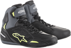 ALPINESTARS Faster-3 Drystar® Shoes - Black/Gray/Yellow - US 6.5