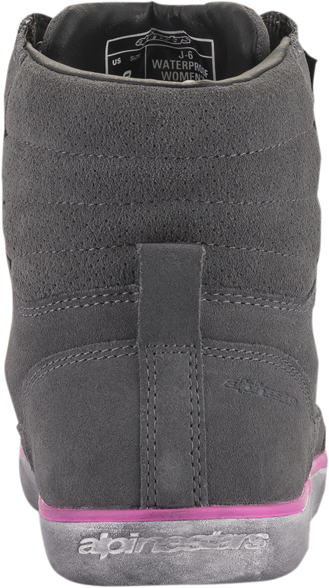ALPINESTARS J-6 Waterproof Women's Shoes - Gray/Pink - US 5.5