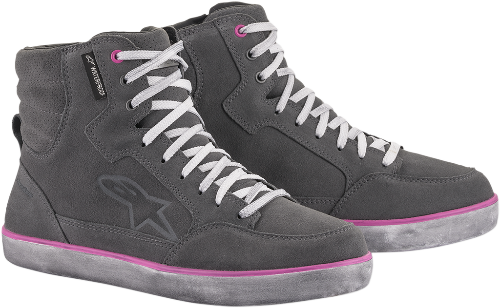 ALPINESTARS J-6 Waterproof Women's Shoes - Gray/Pink - US 5.5